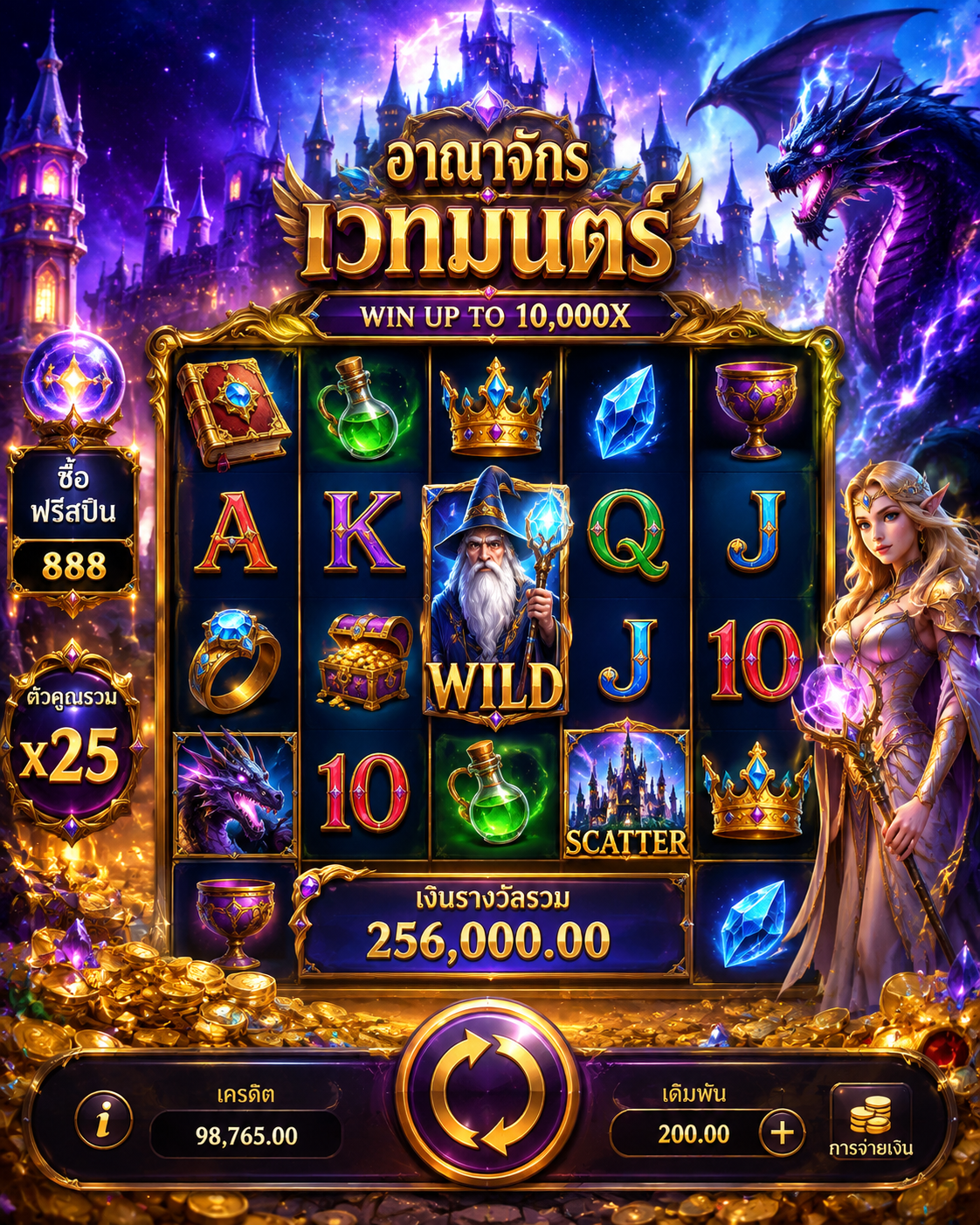 เกมสล็อตธีมแฟนตาซี