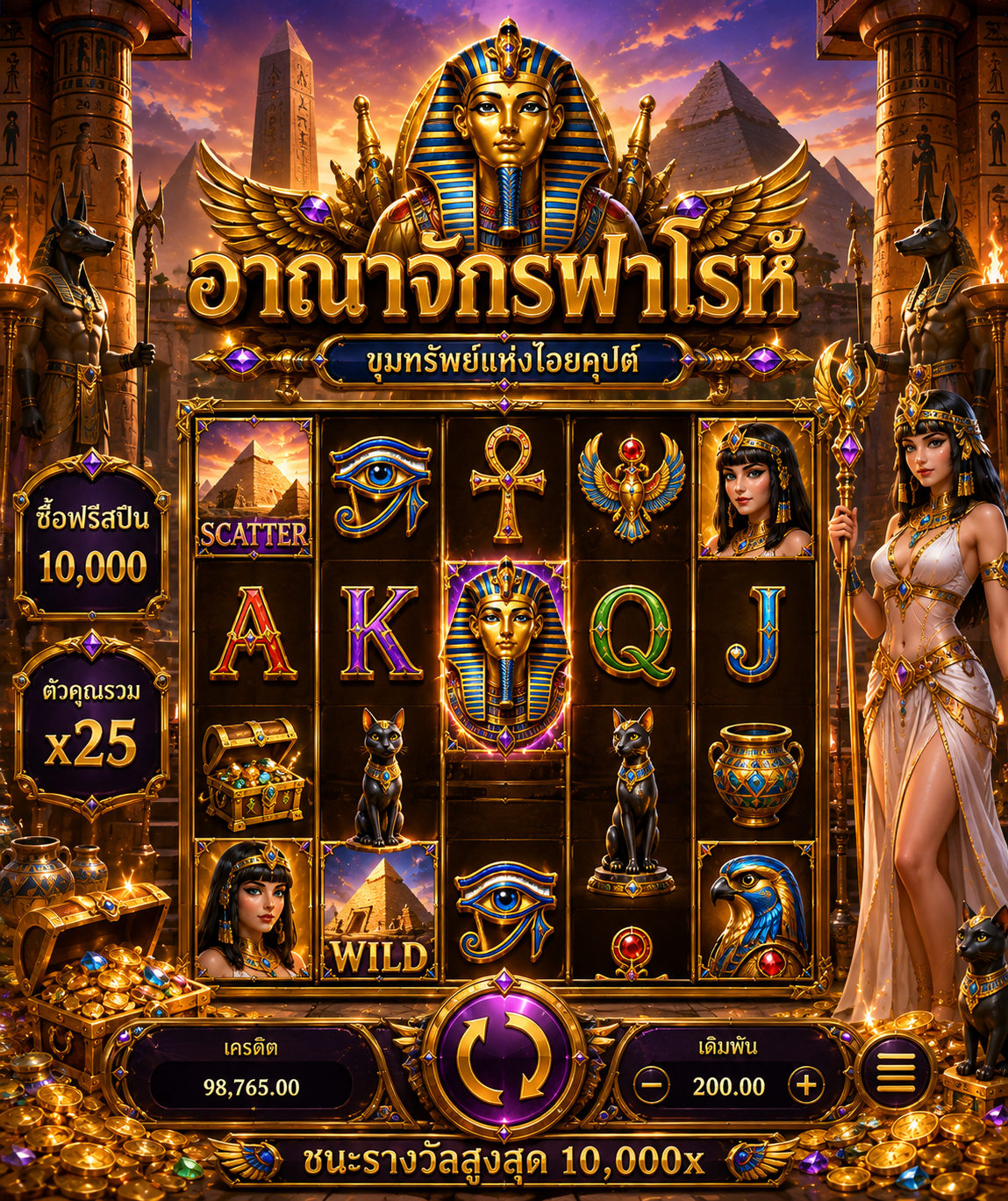 เกมสล็อตธีมอียิปต์โบราณ